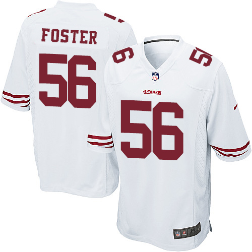 Nike 49ers #56 Reuben Foster White Youth Stitched NFL Elite Jersey - Click Image to Close